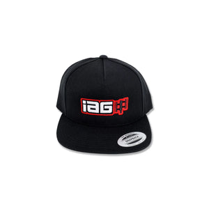 IAG Performance IAG Boxer Logo Embroidered Snapback Cap - Black. IAG-APP-2066 - Side View