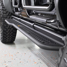 Load image into Gallery viewer, IAG Performance IAG Full Length EZ-Step Add-on for 2021+ Ford Bronco 4 Door - Orange Logo IAG-BDY-F2226OR - Back View