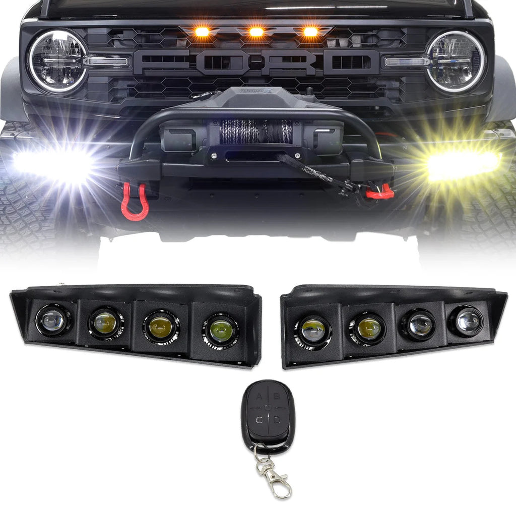 IAG Performance IAG I-Line 4 Lamp Fog Light Kit for use with Modular Bumper w/ Wireless Remote IAG-BDY-F3145 - Main Produc...
