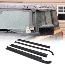Load image into Gallery viewer, IAG Performance IAG I-Line 4pc Rain Deflector Visor System w/ A-Pillar Channel Matte Black IAG-BDY-F3156 - Main Product View