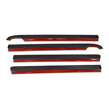 Load image into Gallery viewer, IAG Performance IAG I-Line 4pc Rain Deflector Visor System w/ A-Pillar Channel Matte Black IAG-BDY-F3156 - Back View
