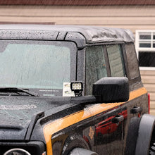 Load image into Gallery viewer, IAG Performance IAG I-Line 4pc Rain Deflector Visor System w/ A-Pillar Channel Matte Black IAG-BDY-F3156 - Additional View 7