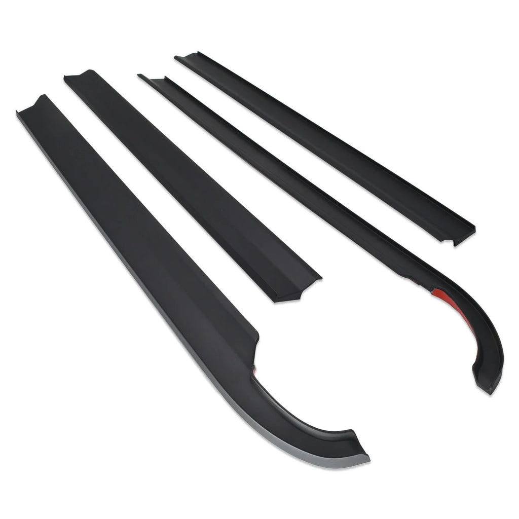 IAG Performance IAG I-Line 4pc Rain Deflector Visor System w/ A-Pillar Channel Matte Black IAG-BDY-F3156 - Additional View 8