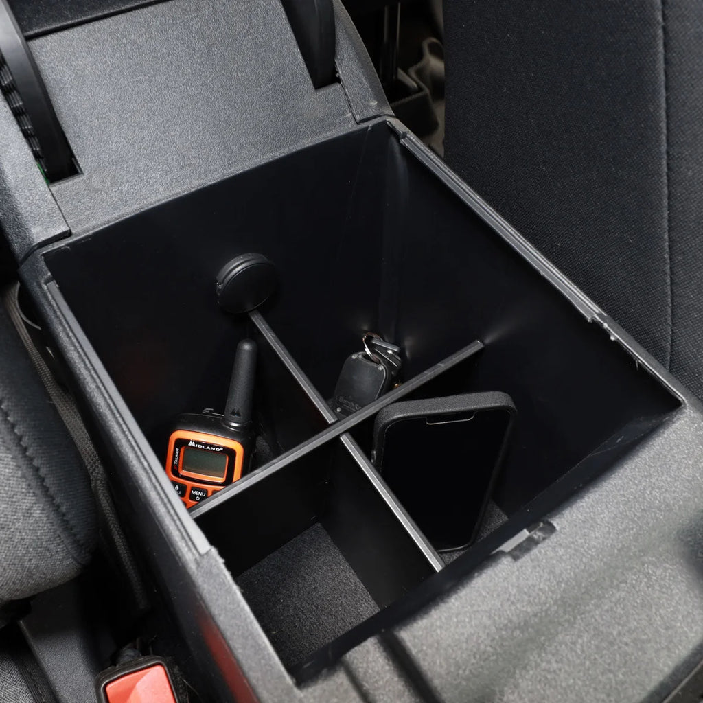 IAG Performance IAG I-Line Armrest Console Partition Divider for 2021+ Ford Bronco IAG-ACC-F3029 - Installation View