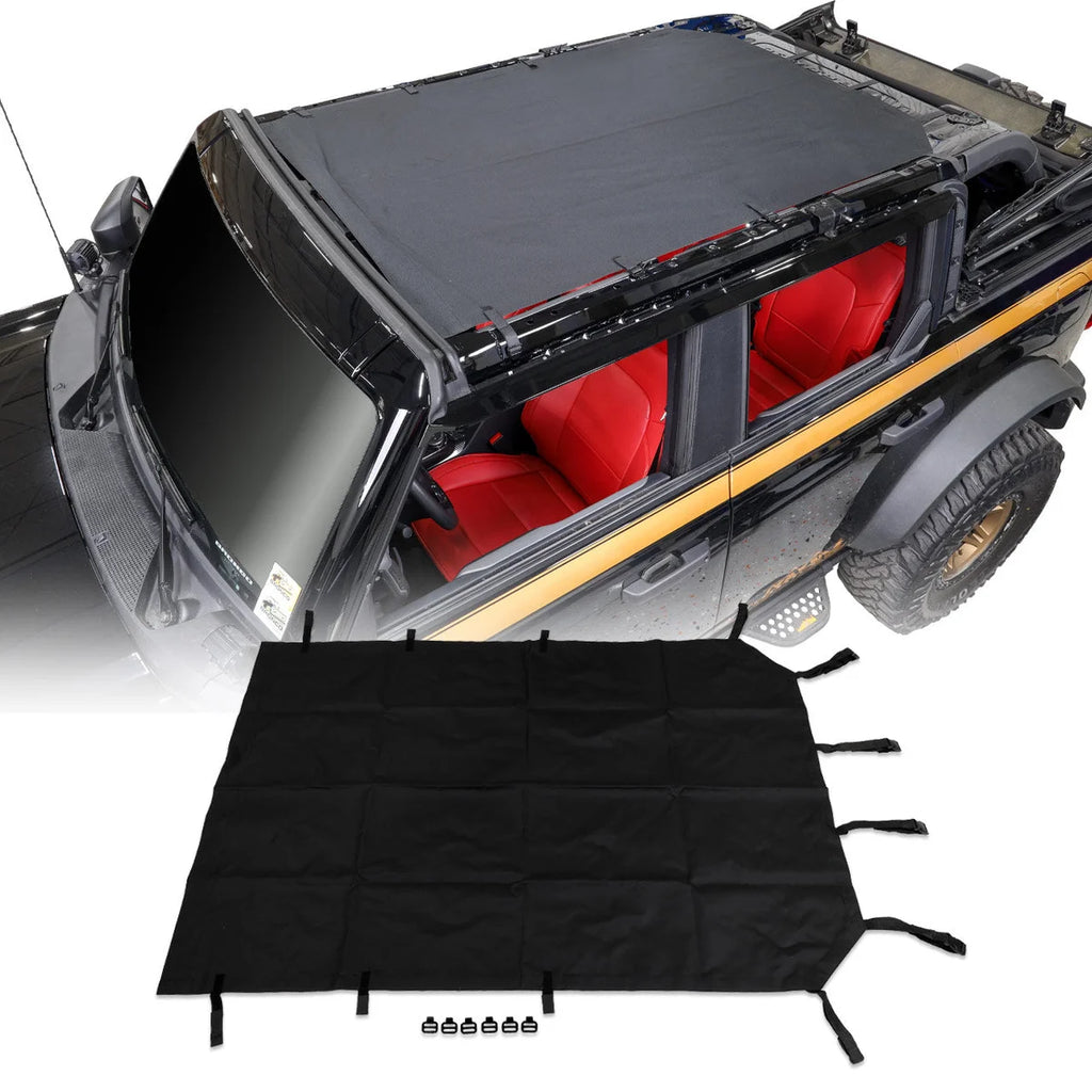 IAG Performance IAG I-Line Canvas Sunshade 2021+ Ford Bronco Four Door IAG-ACC-F3056 - Main Product View