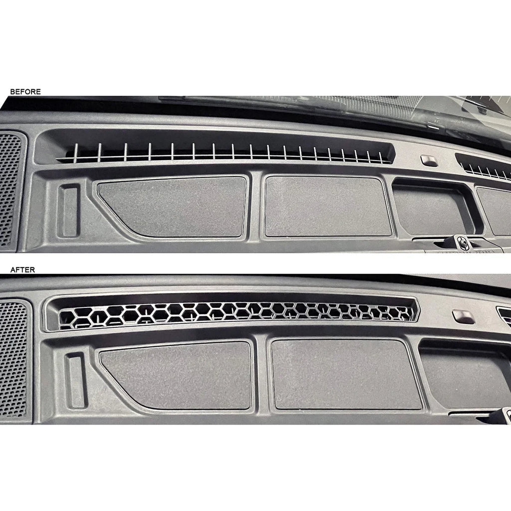 IAG Performance IAG I-Line Defrost Vent Cover Hex Pattern for 2021+ Ford Bronco IAG-ACC-F3084 - Side View