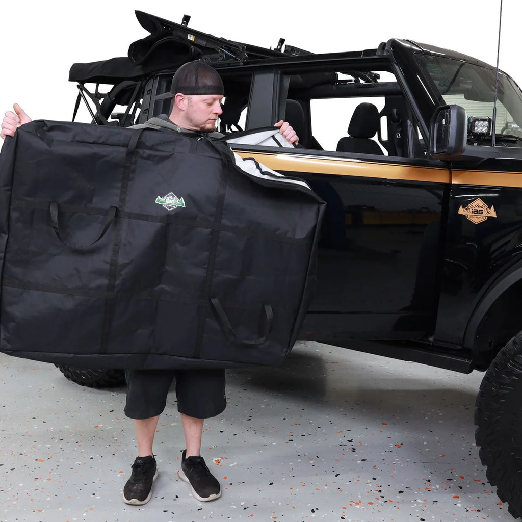 IAG Performance IAG I-Line Door Storage Bag Front Door Pair for 2021+ Ford Bronco Four Door IAG-BDY-F3152 - Back View