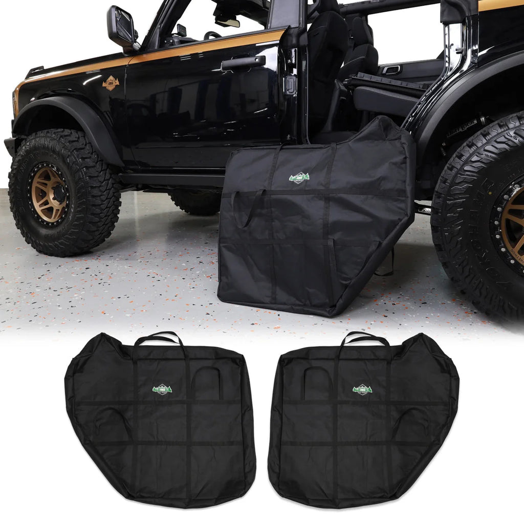 IAG Performance IAG I-Line Door Storage Bag Rear Door Pair for 2021+ Ford Bronco Four Door IAG-BDY-F3153 - Main Product View