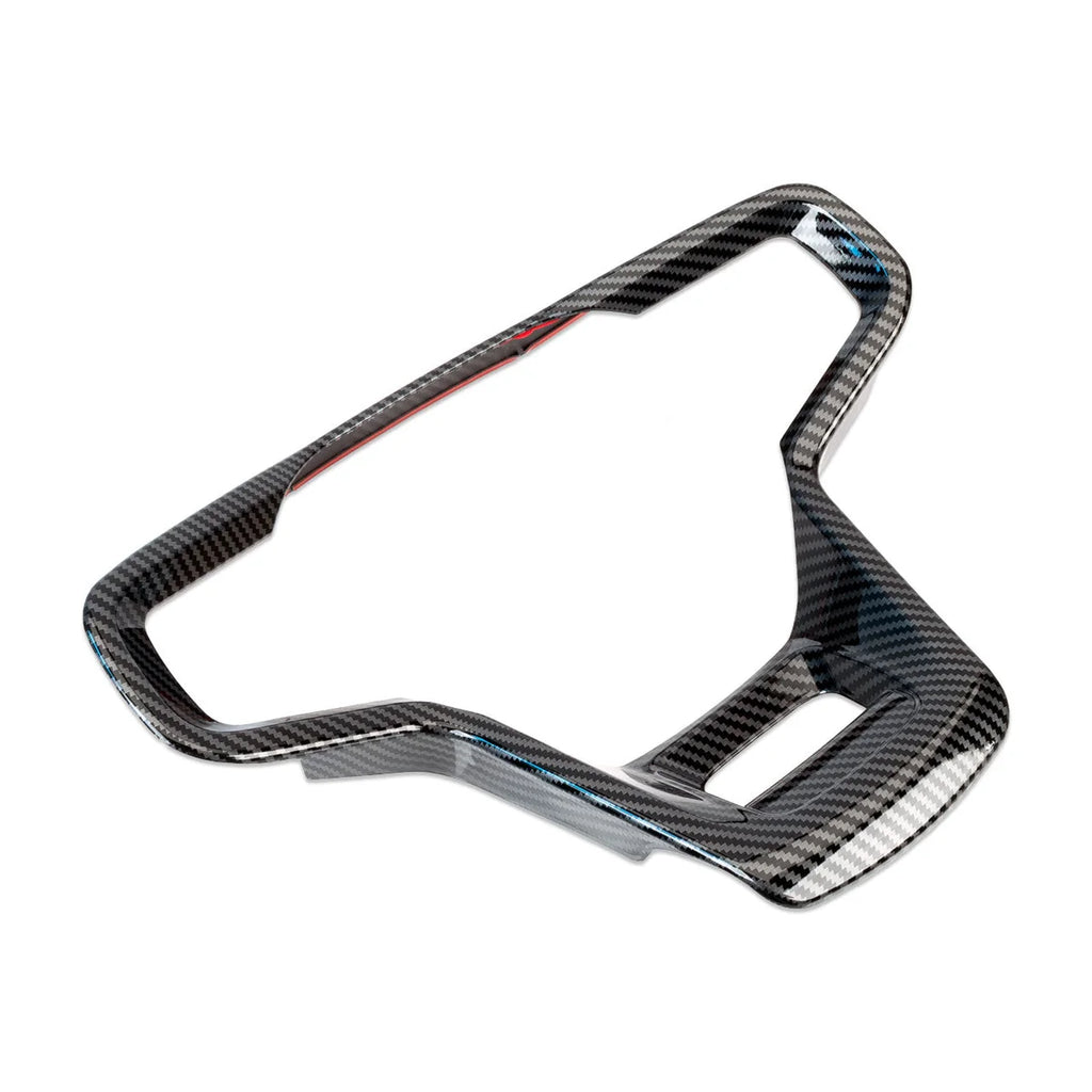 IAG Performance IAG I-Line Gloss Carbon Steering Wheel Accent Cover for 2021+ Ford Bronco IAG-ACC-F3143 - Back View