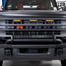 Load image into Gallery viewer, IAG Performance IAG I-Line Grille Letters Matte Carbon &amp; Red R for 2021+ Ford Bronco IAG-BDY-F3061 - Back View