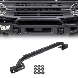 IAG Performance IAG I-Line Mini Bull Bar with Light Mount for 2021+ Ford Bronco w/Modular Bumper IAG-BDY-F3004 - Main Prod...