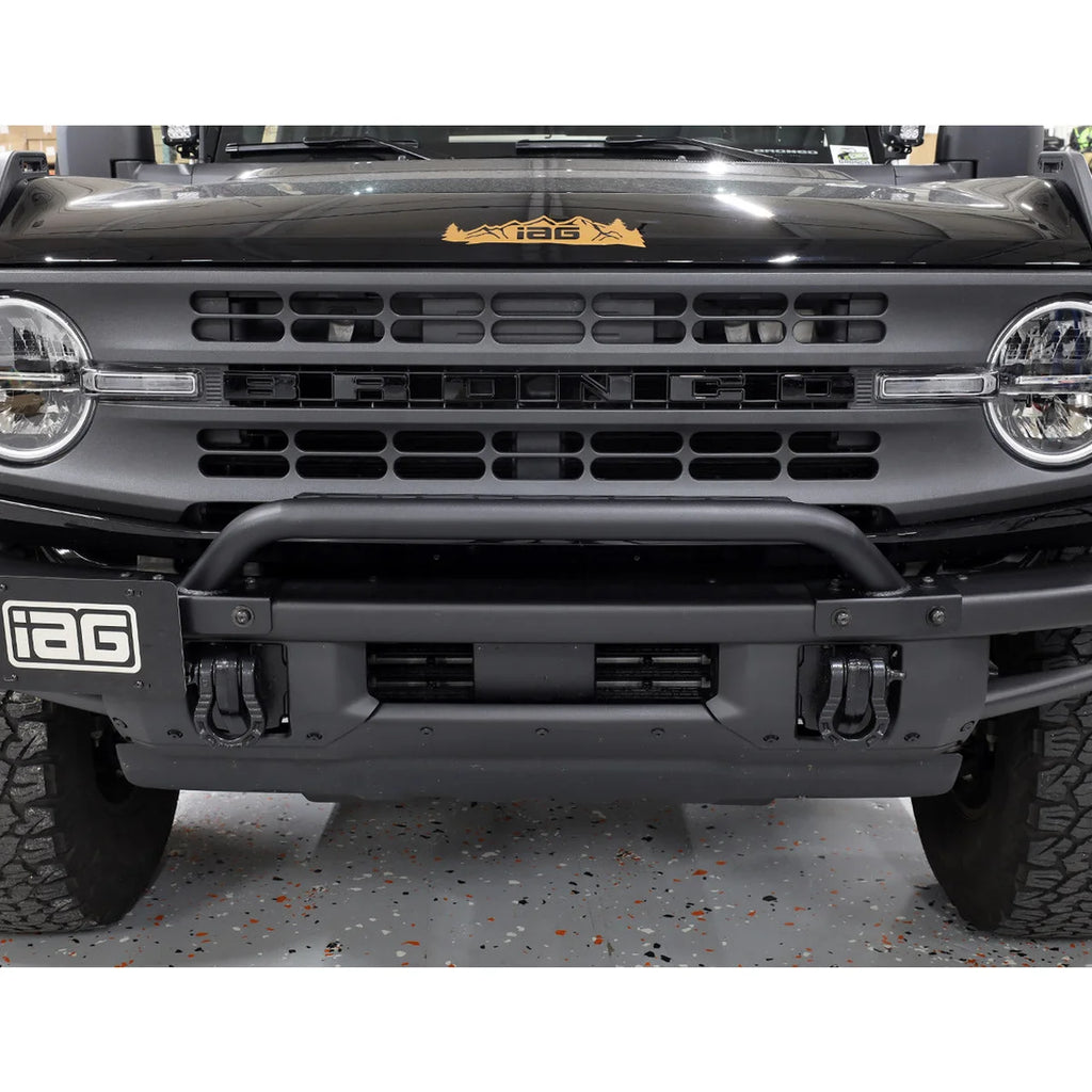 IAG Performance IAG I-Line Mini Bull Bar with Light Mount for 2021+ Ford Bronco w/Modular Bumper IAG-BDY-F3004 - Additiona...