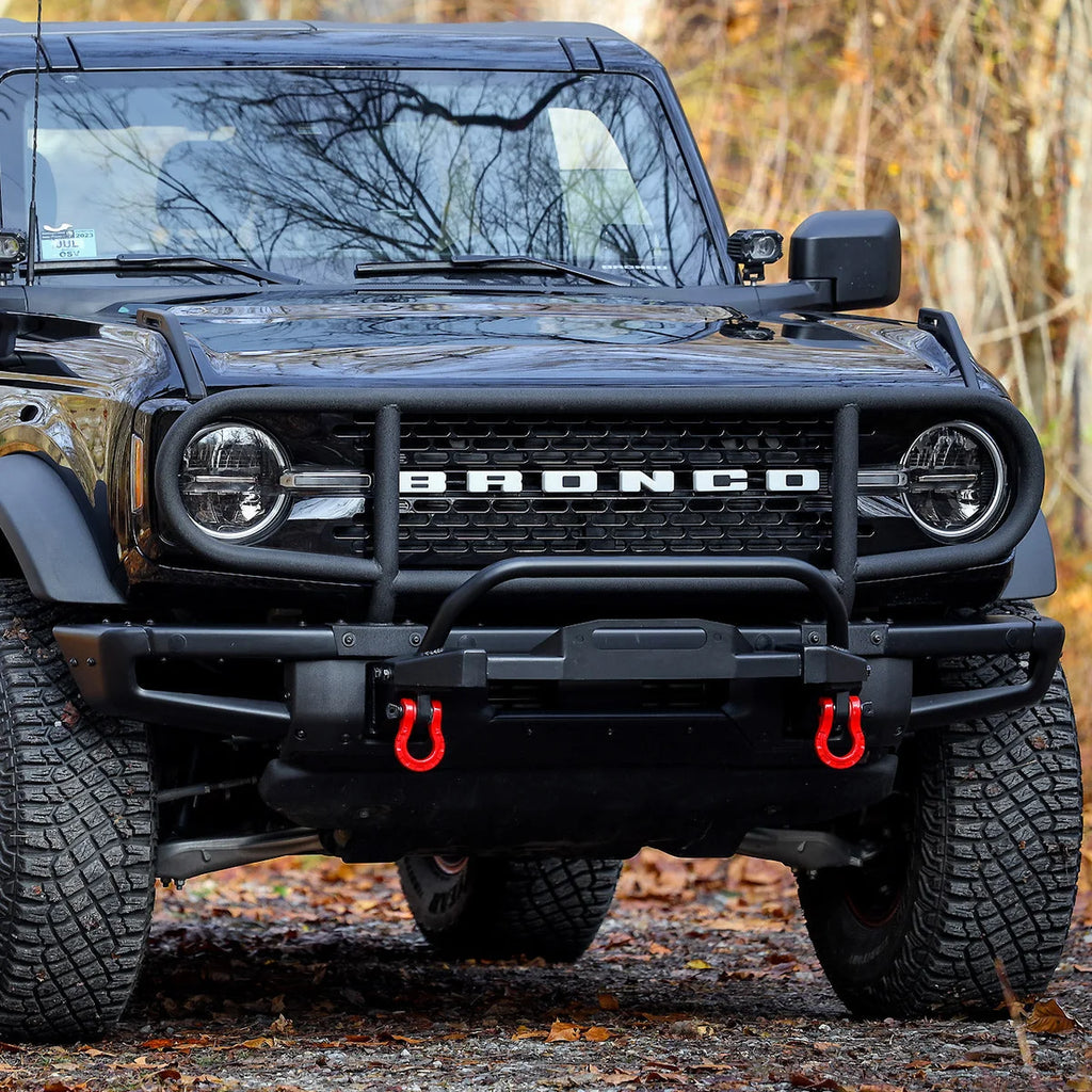 IAG Performance IAG I-Line Modular Front Bumper Winch Mount for 2021+ Ford Bronco IAG-BDY-F3047 - Back View