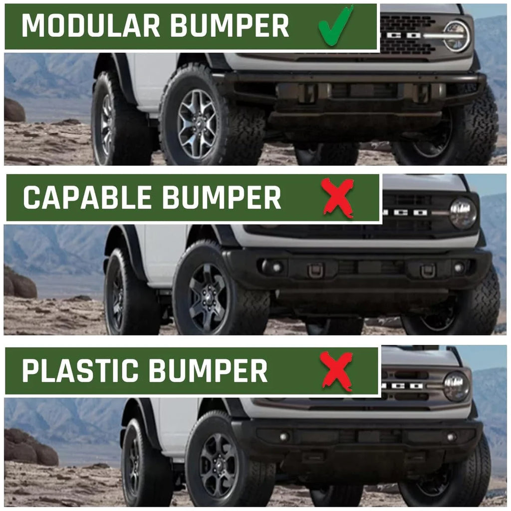 IAG Performance IAG I-Line Modular Front Bumper Winch Mount for 2021+ Ford Bronco IAG-BDY-F3047 - Additional View 6