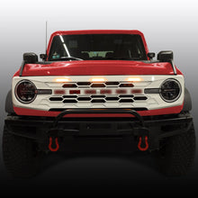 Load image into Gallery viewer, IAG Performance IAG I-Line Para-Hex Style Front Grille Gloss White w/ Lights 2021+ Ford Bronco IAG-BDY-F3117 - Installatio...