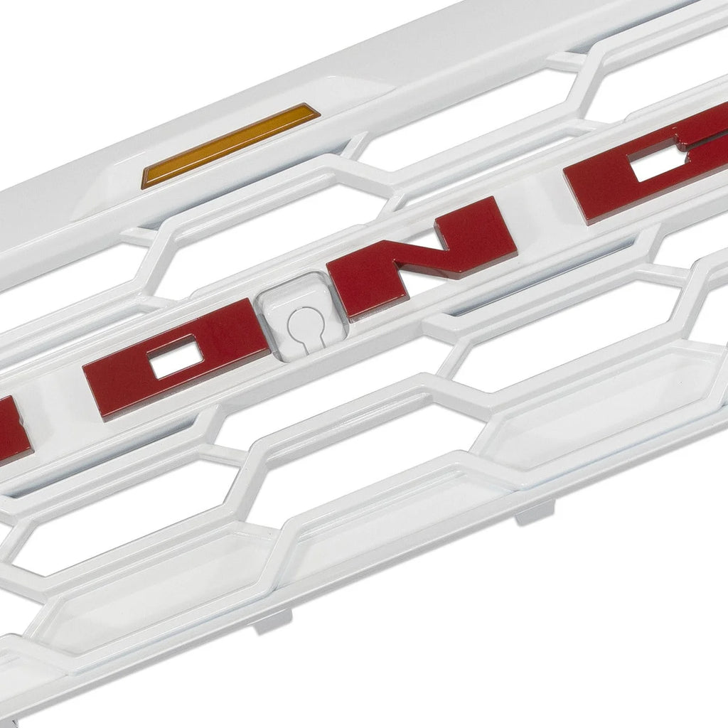 IAG Performance IAG I-Line Para-Hex Style Front Grille Gloss White w/ Lights 2021+ Ford Bronco IAG-BDY-F3117 - Additional ...