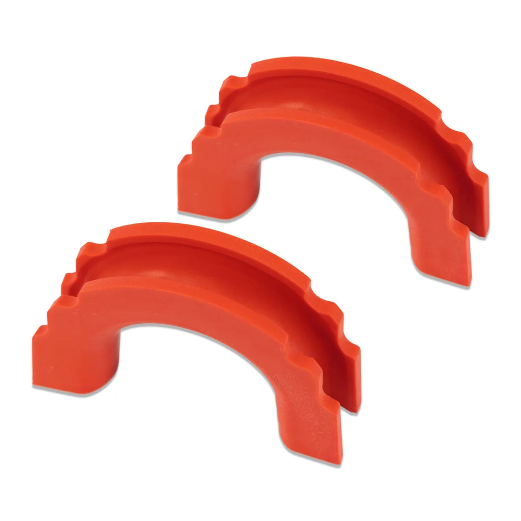IAG Performance IAG I-Line Rear Bumper Red TPE Tow Loop Cover Pair for 2021+ Ford Bronco IAG-BDY-F3051 - Side View