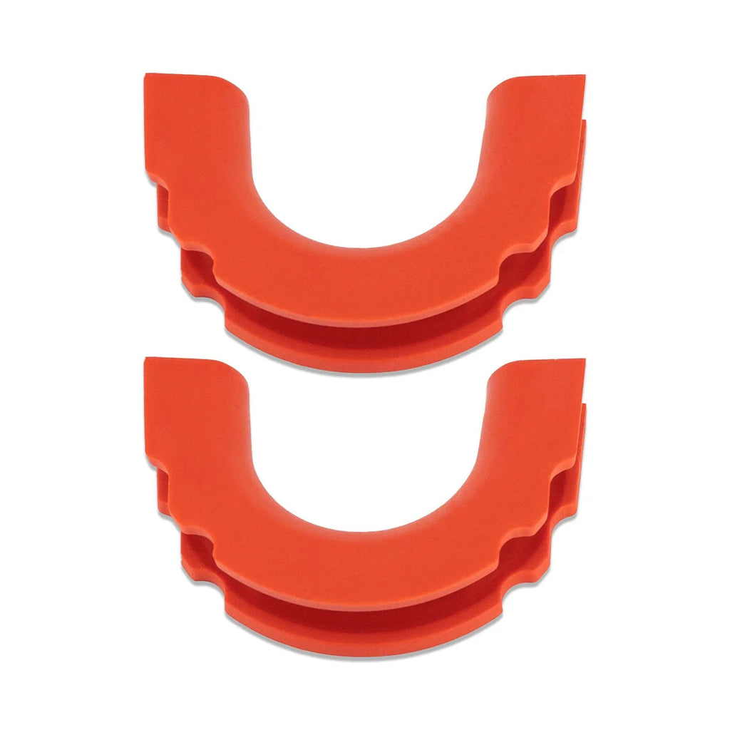 IAG Performance IAG I-Line Rear Bumper Red TPE Tow Loop Cover Pair for 2021+ Ford Bronco IAG-BDY-F3051 - Back View
