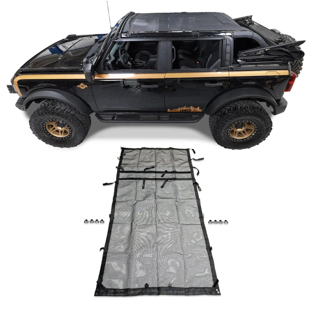 IAG Performance IAG I-Line Sunshade Fully Covered Mesh for 2021+ Ford Bronco Four Door IAG-ACC-F3055 - Main Product View