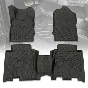 IAG Performance IAG I-Line TPE Terrain Pattern Molded Floor Mats for 2021+ Ford Bronco Four Door IAG-ACC-F3185 - Main Prod...