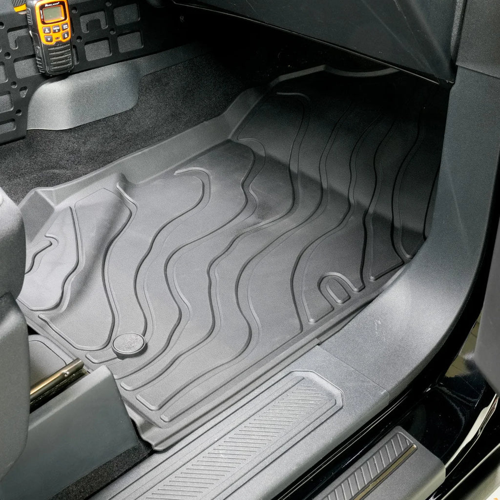 IAG Performance IAG I-Line TPE Terrain Pattern Molded Floor Mats for 2021+ Ford Bronco Four Door IAG-ACC-F3185 - Installat...