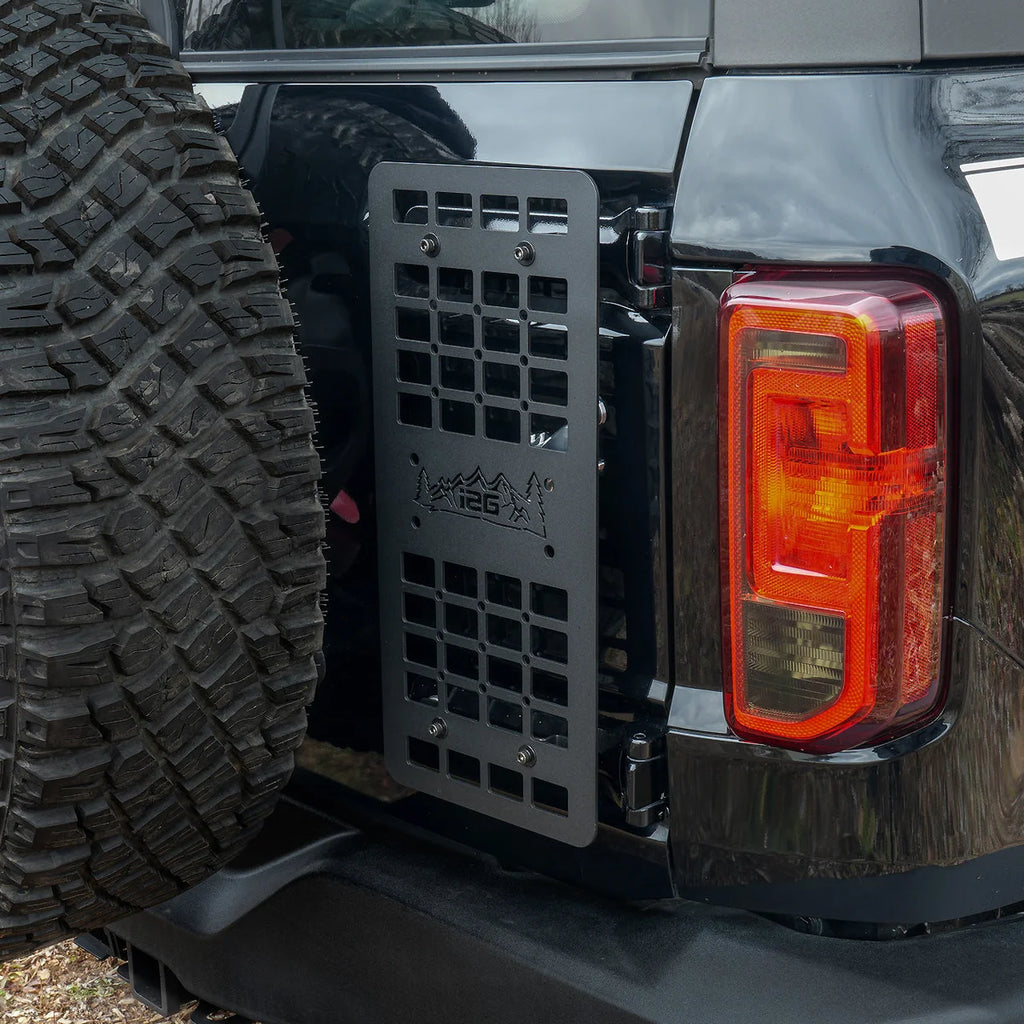 IAG Performance IAG I-Line Tailgate Exterior Molle Panel 2021+ Ford Bronco IAG-BDY-F3148 - Installation View