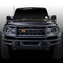 Load image into Gallery viewer, IAG Performance IAG I-Line Tall Bull Bar for 2021+ Ford Bronco w/Modular Bumper IAG-BDY-F3005 - Back View