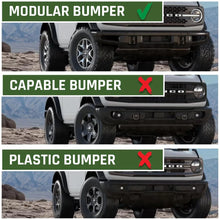 Load image into Gallery viewer, IAG Performance IAG I-Line Tall Bull Bar for 2021+ Ford Bronco w/Modular Bumper IAG-BDY-F3005 - Additional View 8