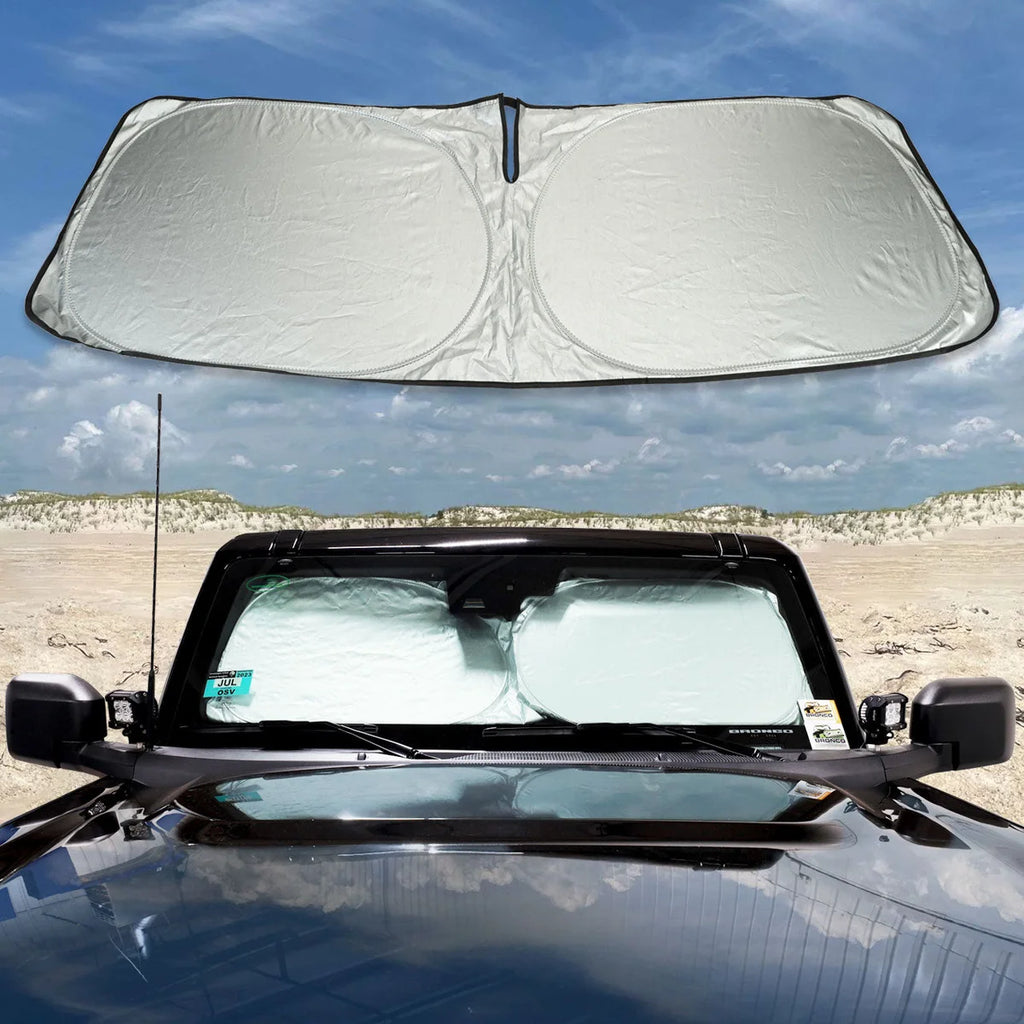 IAG Performance IAG I-Line Windshield Reflective Sunshade Foldable for 2021+ Ford Bronco IAG-ACC-F3057 - Main Product View