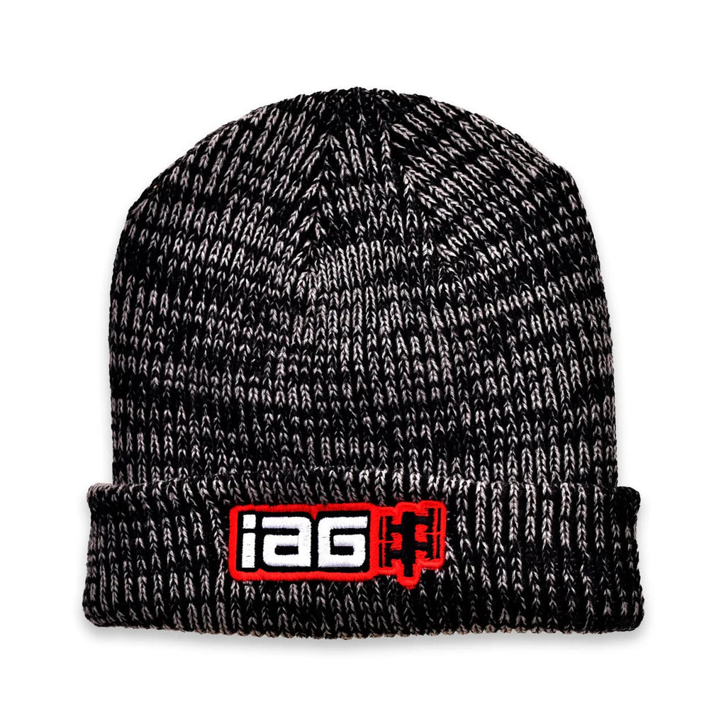 IAG Performance IAG Performance Boxer Logo Marled Cuffed Beanie Cap IAG-APP-2085 - Side View
