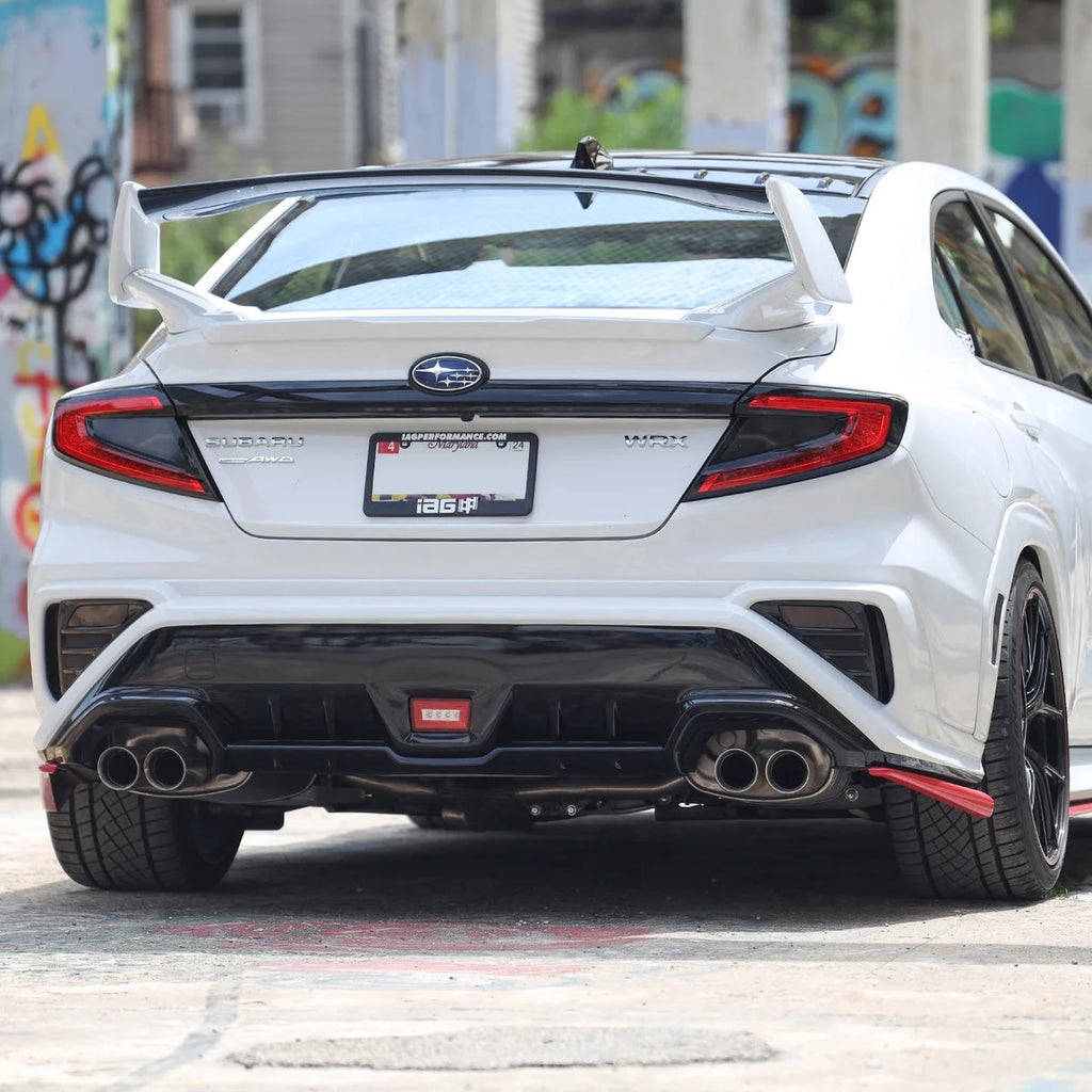 IAG Performance IAG RockBlocker Smoked Tail Light Overlay Film Kit for 2022 Subaru WRX. IAG-BDY-2019 - Back View