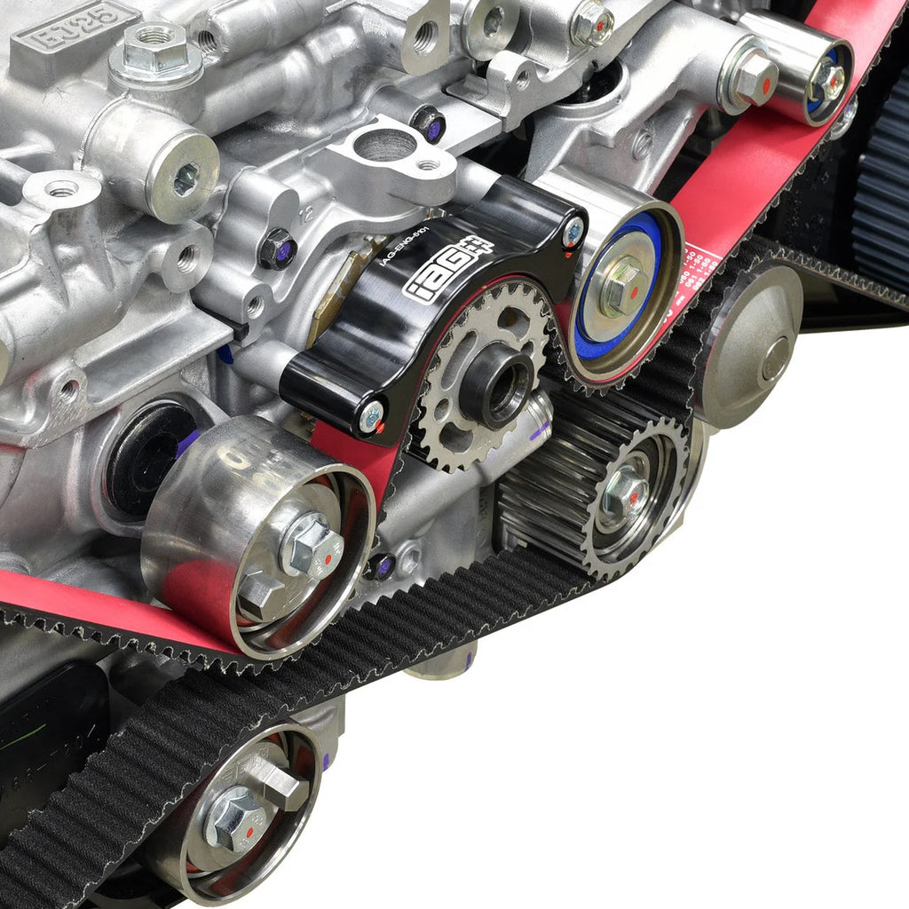 IAG Performance IAG Timing Belt Kit w/Adjustable Idlers, Red Belt, Guide, Tensioner For WRX/STI IAG-ENG-5132RD - Installat...