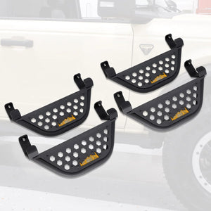 IAG Performance IAG V1 EZ-Step Add-on for 2021+ Ford Bronco 4 Door - Orange Logo IAG-BDY-F2222OR - Main Product View
