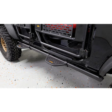 Load image into Gallery viewer, IAG Performance IAG V1 EZ-Step Add-on for 2021+ Ford Bronco 4 Door - Orange Logo IAG-BDY-F2222OR - Installation View