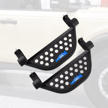 Load image into Gallery viewer, IAG Performance IAG V2 EZ-Step Add-on for 2021 + Ford Bronco 2 Door - Blue Logo (1 Pair) IAG-BDY-F2223BL - Main Product View