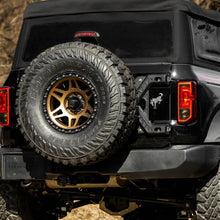Load image into Gallery viewer, IAG Performance IAG X-Brace Tailgate Hinge Reinforcement for 21+ Bronco Non-Sasquatch IAG-BDY-F3163 - Installation View