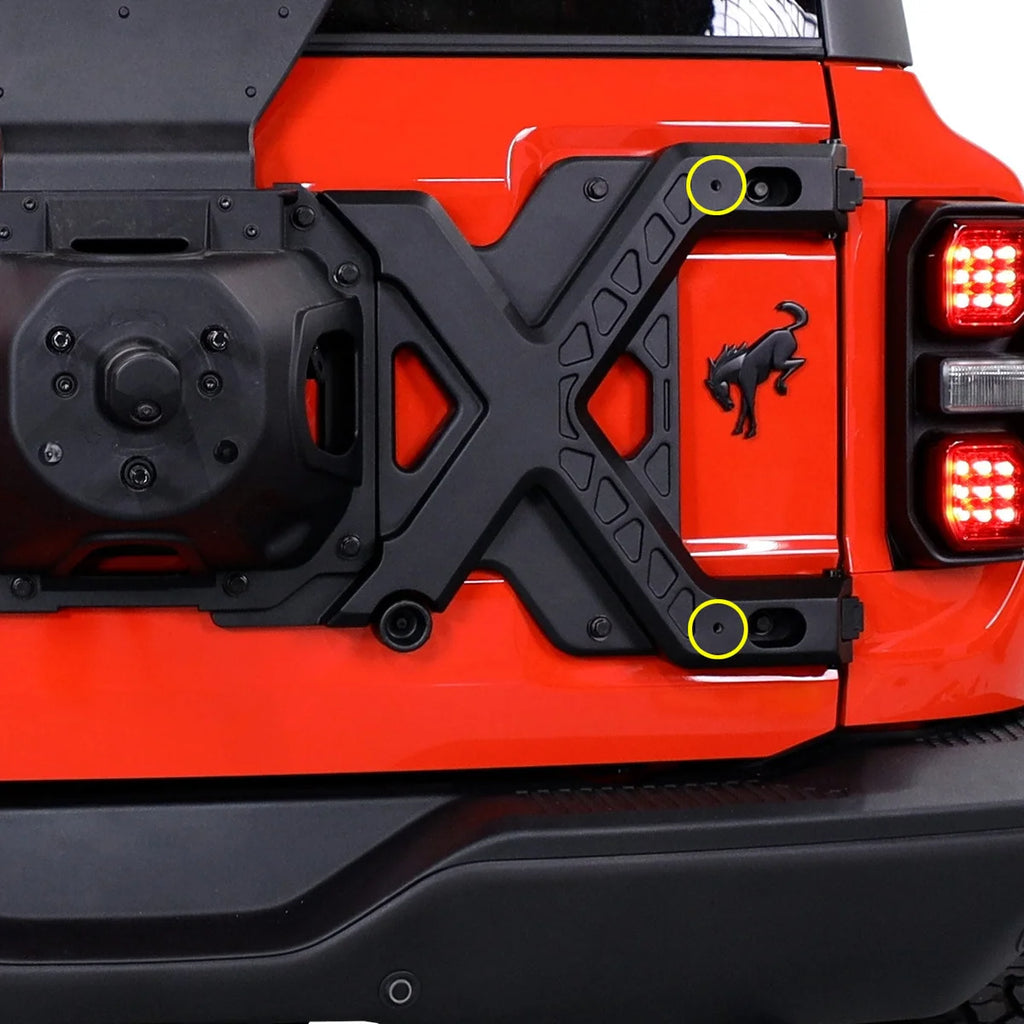 IAG Performance IAG X-Brace Tailgate Hinge Reinforcement for 22+ Bronco Raptor IAG-BDY-F3191 - Additional View 11