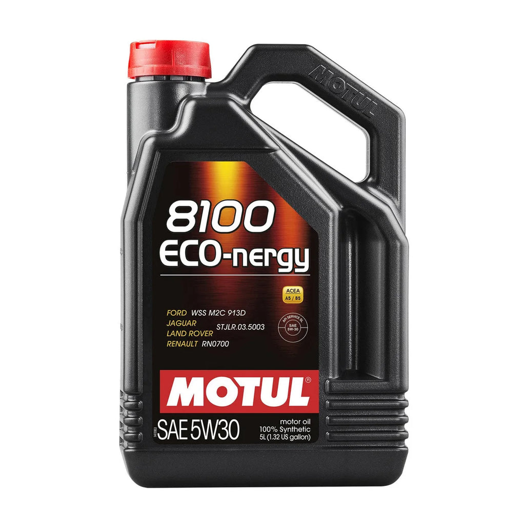 IAG Performance MOTUL 5L 5W30 ECO-NERGY (OEM Engine) Oil Change Package IAG-MNT-1009 - Side View