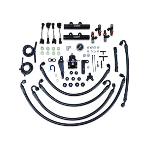 IAG Performance PTFE Fuel System Kit w/ ID Injectors, Aeromotive FPR, IAG Fuel Rails (Black) IAG-AFD-2312BK - Main Product...