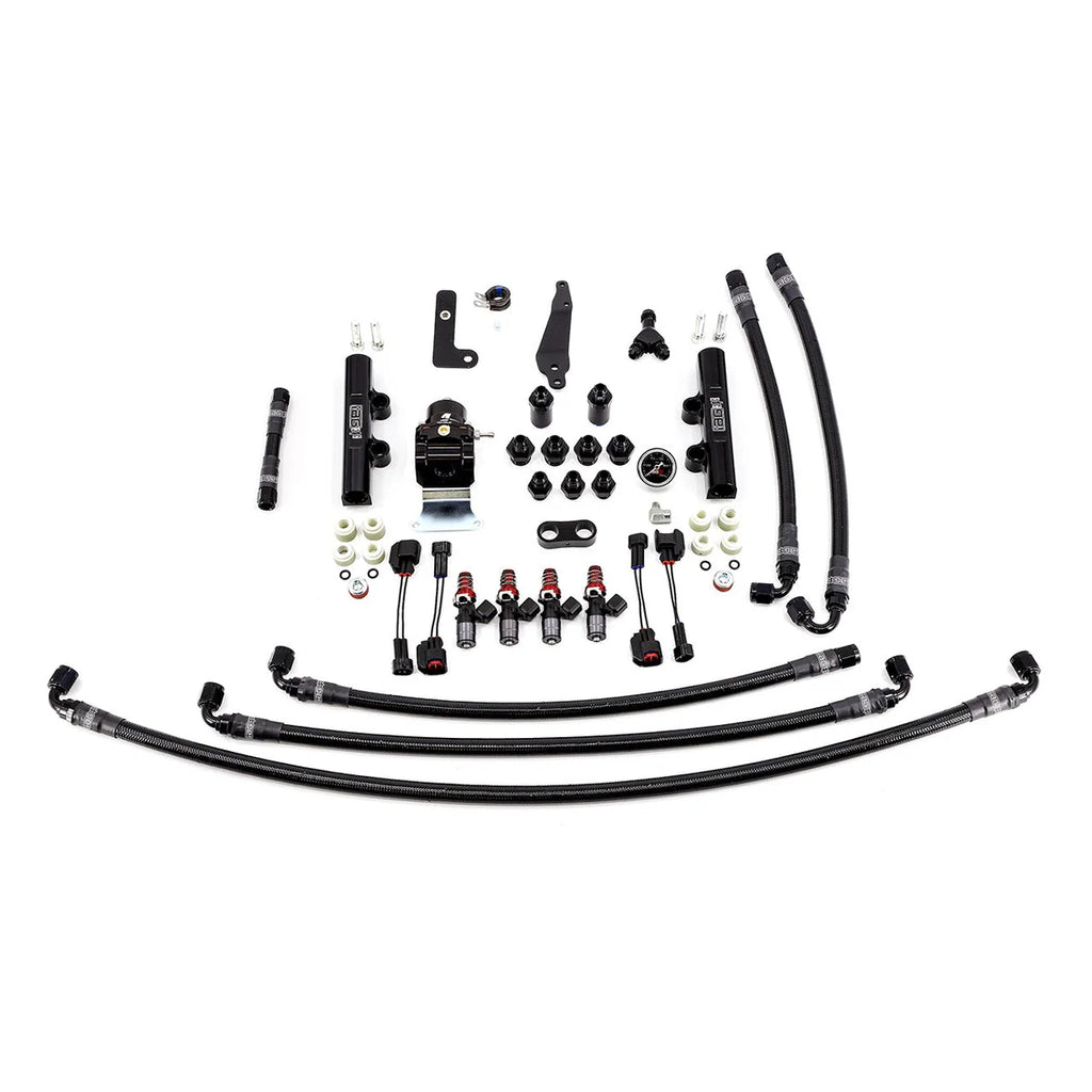 IAG Performance PTFE Fuel System Kit with Injectors, Lines, FPR, Fuel Rails (Black/1700cc) IAG-AFD-2602BK - Main Product View