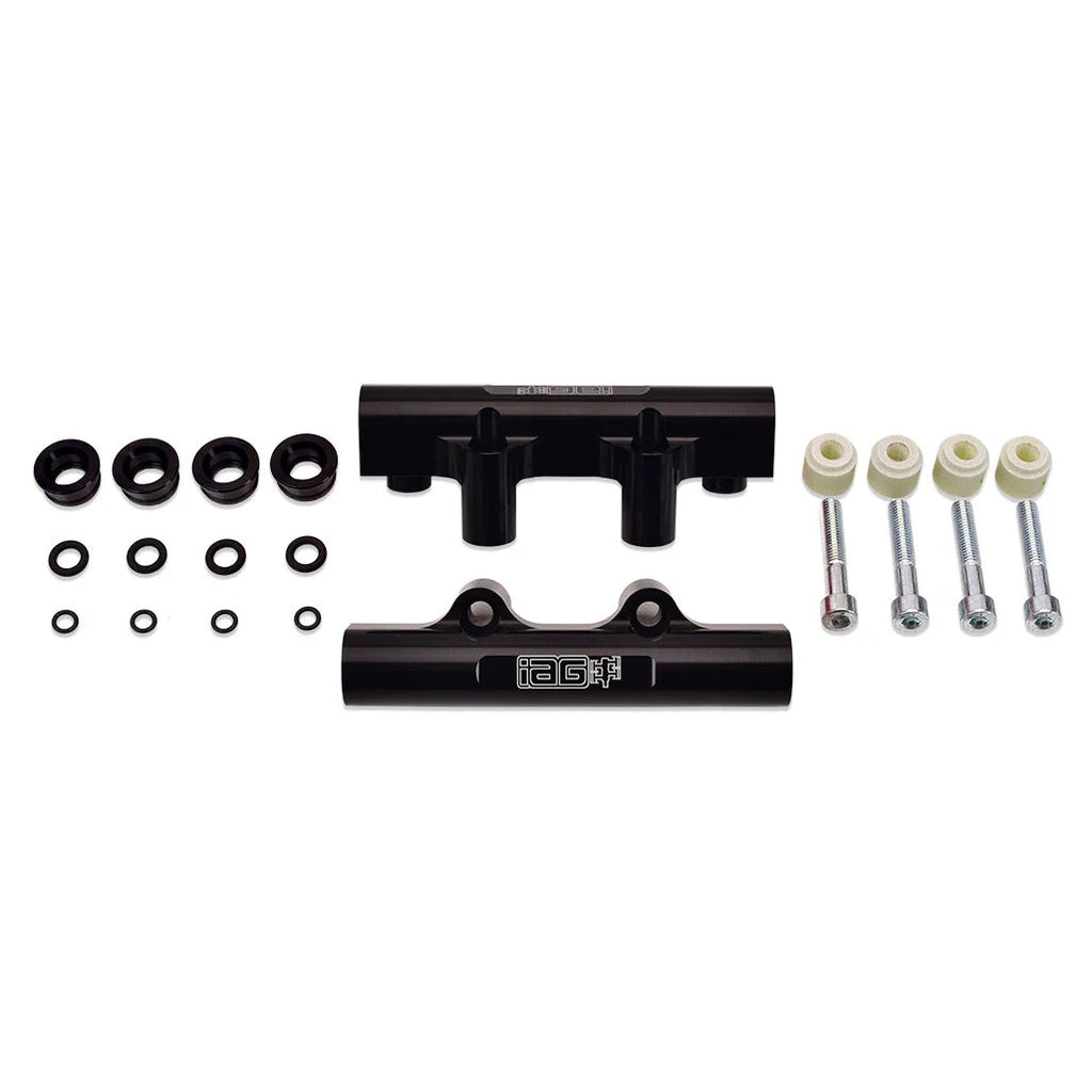 IAG Performance Side Feed to Top Feed Fuel Rail Conversion Kit (Black Finish) IAG-AFD-2132BK - Main Product View