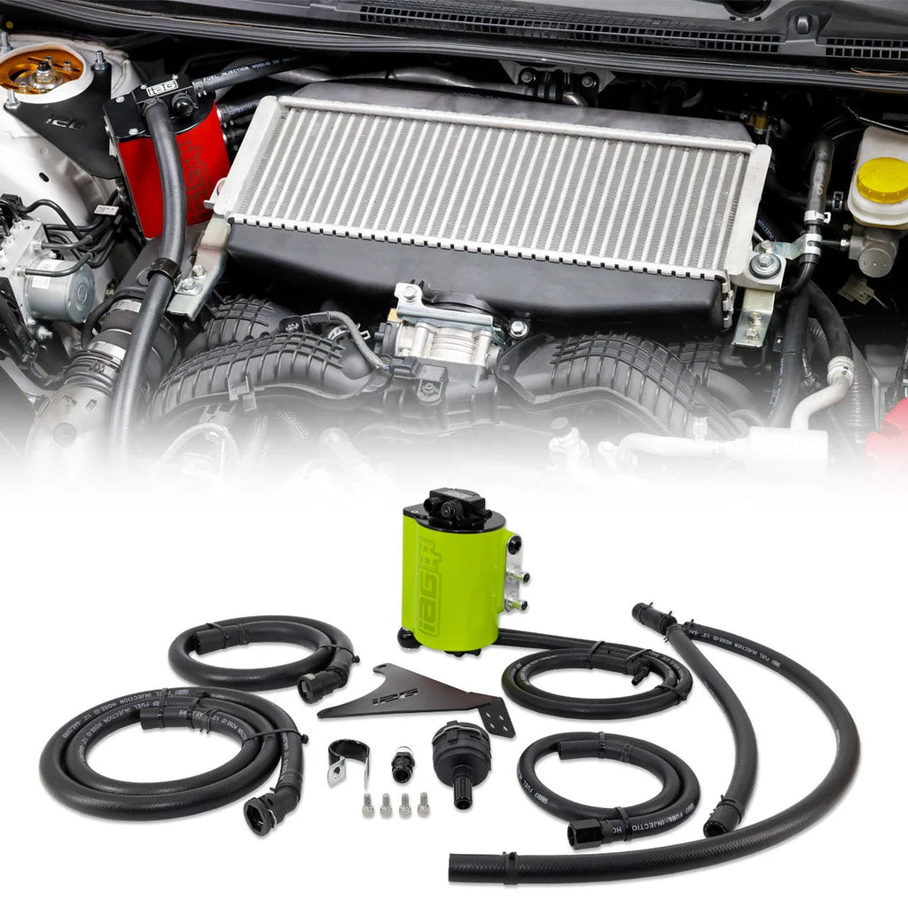 IAG Performance V3 Street Series Air / Oil Separator (AOS) (Neon Yellow) IAG-ENG-7183NY - Main Product View
