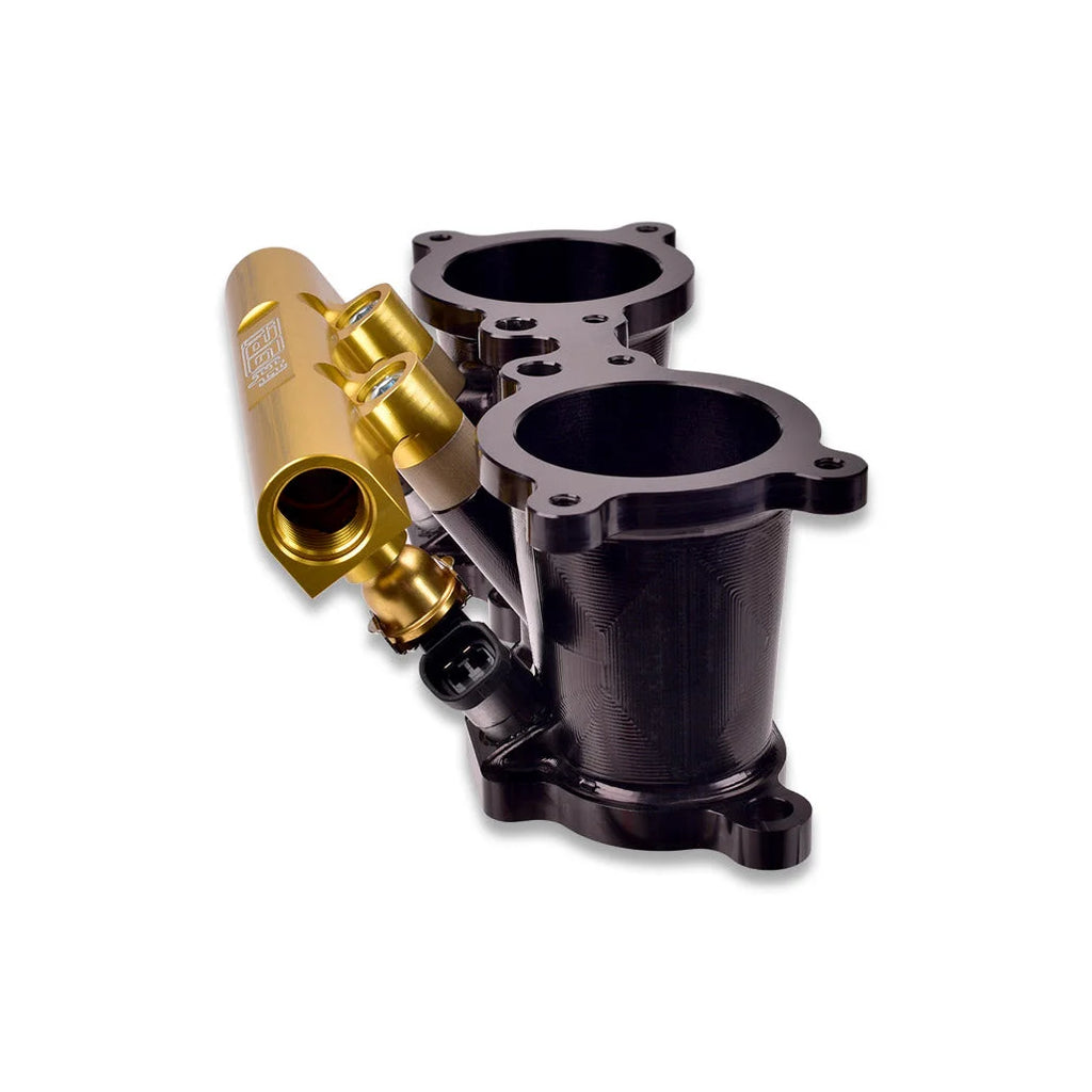 IAG Performance V3 Top Feed Fuel Rails (Gold Finish) IAG-AFD-2102GD - Back View