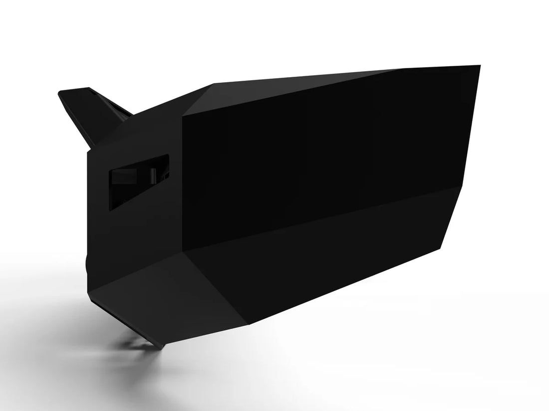 ICI 45lb shell, reinforced 3/16 inch 5052 Aluminum plating, steel brackets AL-FBM94CHN-RT - Back View