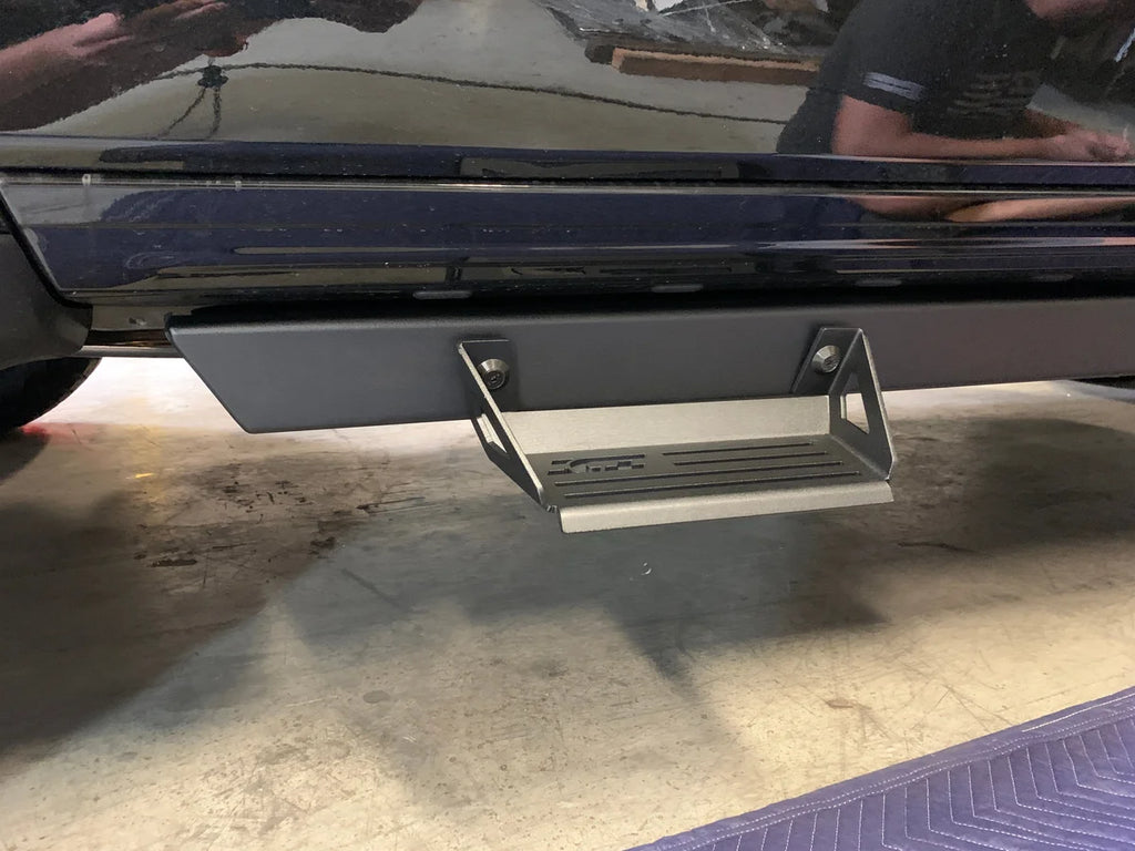 ICI Dual step, reinforced aluminum, black, rust free, bolt on 840121412890 - Side View