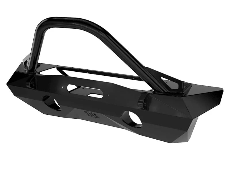ICON 07-18 Jeep Wrangler JK Pro Series Front Bumper Rec Winch Mount w/Bar/Tabs - Main Product View