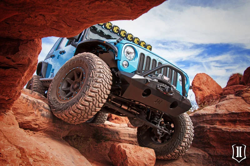 ICON 07-18 Jeep Wrangler JK Pro Series Front Bumper Rec Winch Mount w/Bar/Tabs - Additional View 7