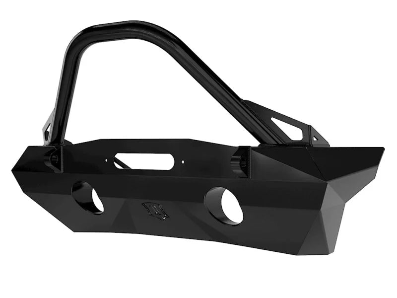 ICON 07-18 Jeep Wrangler JK Pro Series Front Bumper Rec Winch Mount w/Bar/Tabs - Additional View 8