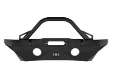 Load image into Gallery viewer, ICON 07-18 Jeep Wrangler JK Pro Series Mid Width Front Recessed Winch Bumper w/Bar/Tabs - Back View