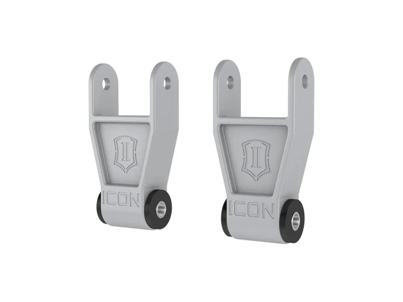 ICON 10-23 Ford F-Series Billet 1in Lowering Shackle Kit - Side View